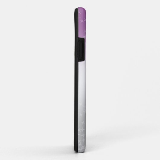 Ace Pride Glitter Sparkle Gradient Abstract Paars Case-Mate iPhone Case (Achterkant/rechts)