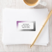 Ace Pride Glitter Sparkle Gradient Abstract Paars Etiket (Insitu)