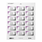 Ace Pride Glitter Sparkle Gradient Abstract Paars Etiket (Full Sheet)