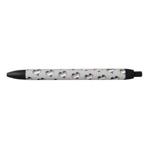 Ace Pride Hartpatroon Zwarte Inkt Pen