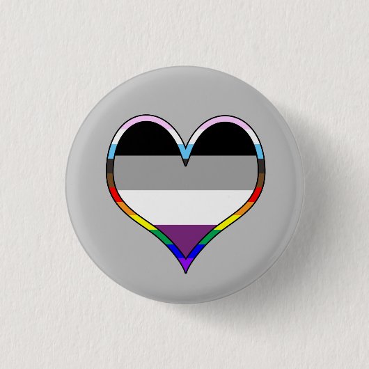 Ace Pride Heart Button (Voorkant)