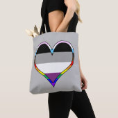 Ace Pride Heart Canvas tas (Dichtbij)