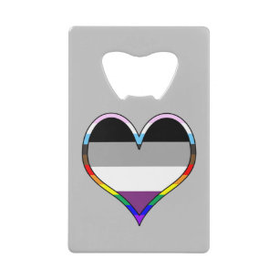 Ace Pride Heart Credit Kaart Bottle Open Creditkaart Flessenopener