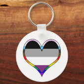 Ace Pride Heart Keychain (Voorkant)