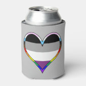 Ace Pride Heart Koelbox Blikjeskoeler (Blikje Voorkant)