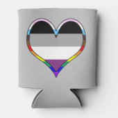 Ace Pride Heart Koelbox Blikjeskoeler (Voorkant)