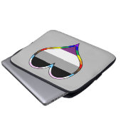 Ace Pride Heart Laptop Sleeve (Voorkant onderkant)