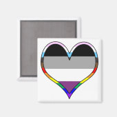 Ace Pride Heart Magneet (Voorkant / Achterkant)