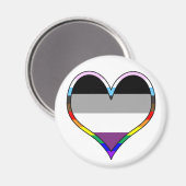 Ace Pride Heart Magnet (Voorkant / Achterkant)