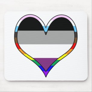 Ace Pride Heart Muismat