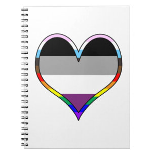 Ace Pride Heart Notitieboek