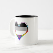 Ace Pride Heart Tweekleurige Koffiemok (Voorkant links)