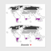 Ace Pride - Map of the World Sticker (Vel)