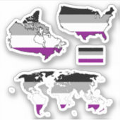 Ace Pride Maps I Sticker (Voorkant)