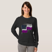Ace Pride Month Asexual us Flag Queer Lgbtqia Asex T-shirt (Voorkant volledig)