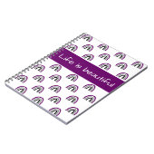 Ace Pride Painted Crayon Rainbow Notitieboek (Linkerzijde)