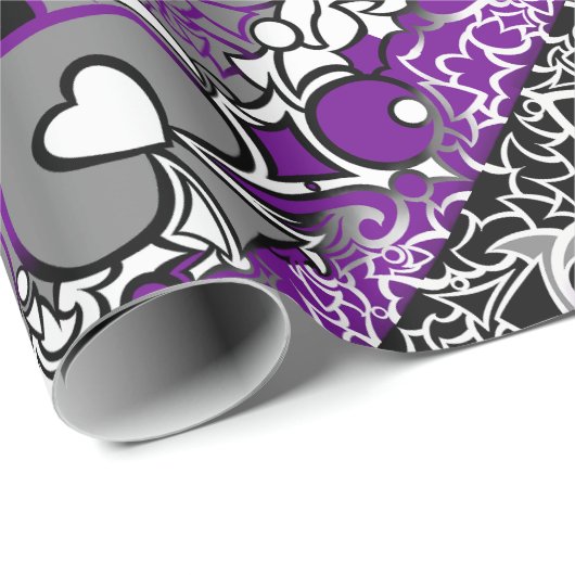 Ace Pride Squiggle Cadeaupapier (Rol Hoek)