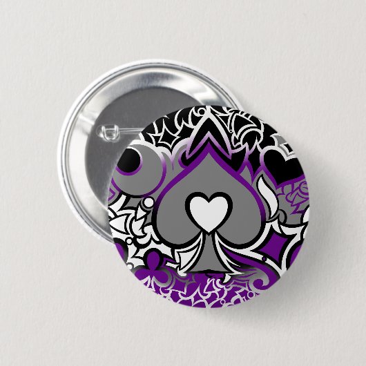 Ace Pride Squiggle Ronde Button 5,7 Cm (Voorkant /achterkant)