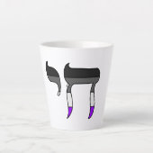 Ace Pride-vlag Chai Latte Mok (Voorkant)