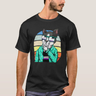 Ace Pride Zonnebril Asexualiteit Vlag Kat Lgbt Ase T-shirt