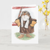 Ace Rabbit Aviator kaart (Gele Bloem)