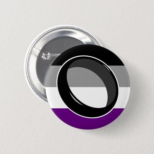 Ace ring flag pin ronde button 5,7 cm (Voorkant /achterkant)