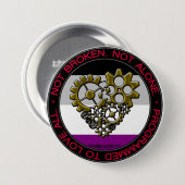 Ace Robot Pride - Groot Ronde Button 7,6 Cm (Voorkant /achterkant)