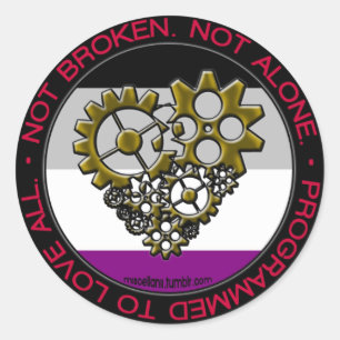 Ace Robot Pride Ronde Sticker