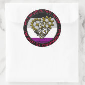 Ace Robot Pride Ronde Sticker (Tas)