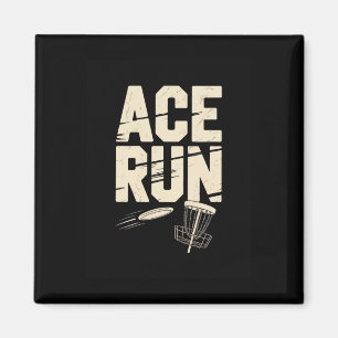 Ace Run Disc Golf Frisbee Sket Kettingen Retro  Magneet