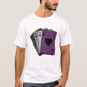 Ace Spades Asexual Flag die kaartjes speelt LGBT C T-shirt (Voorkant)