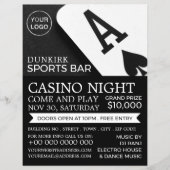 Ace Spades, Casino Night, gaming Industry Flyer (Voorkant)
