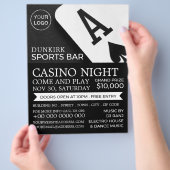 Ace Spades, Casino Night, gaming Industry Flyer (Hand)