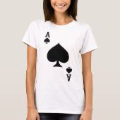 Ace Spades-speelkaart Halloween Costume Game T-shirt (Voorkant)