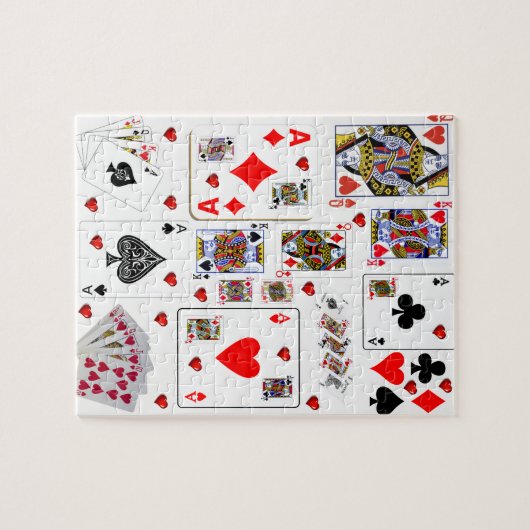 Ace-speelkaarten Jigzaag Puzzle Daisy Legpuzzel (Horizontaal)