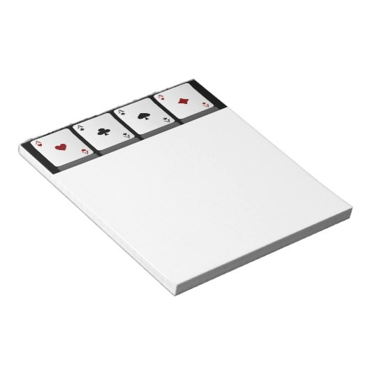 Ace-speelkaarten Notitieblok (Schuin)