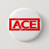 Ace Stamp Ronde Button 5,7 Cm (Voorkant)