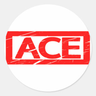 Ace Stamp Ronde Sticker
