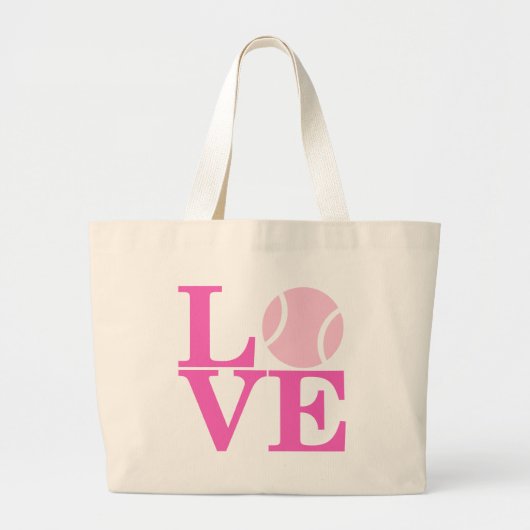 Ace Tennis LOVE Grote Tote Bag (Voorkant)