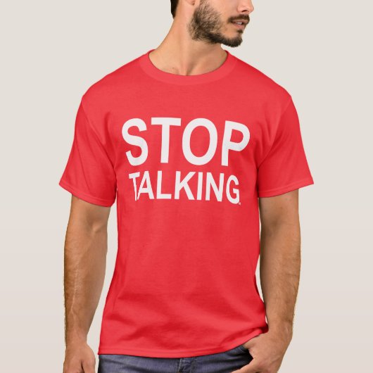 ACE Tennis STOP TALING T-shirt (Voorkant)