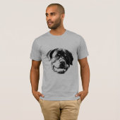 Ace the Rottweiler Mannen's T-shirt (Voorkant volledig)