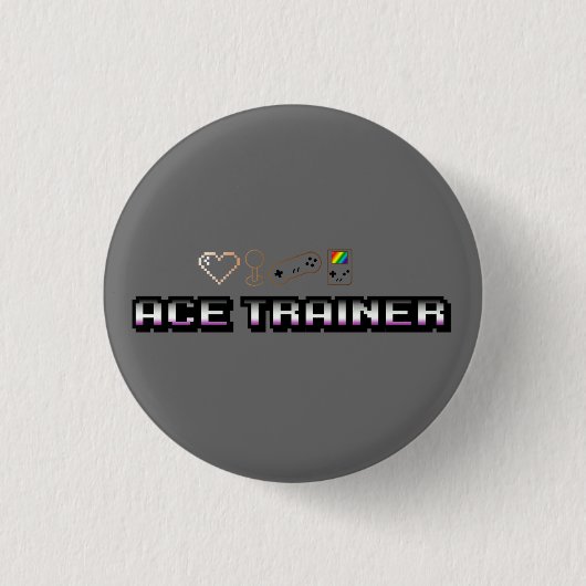 Ace Trainer Gaymer Ronde Button 3,2 Cm (Voorkant)