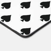 Ace van Schoppen Patroon Zwart-wit Bureaumat (Hoek)