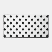 Ace van Schoppen Patroon Zwart-wit Bureaumat (Voorkant)