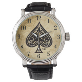  Ace van Spades Graphic Afbeelding Mannen Horloge