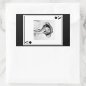 ACE van SPADES Rechthoekige Sticker (Tas)
