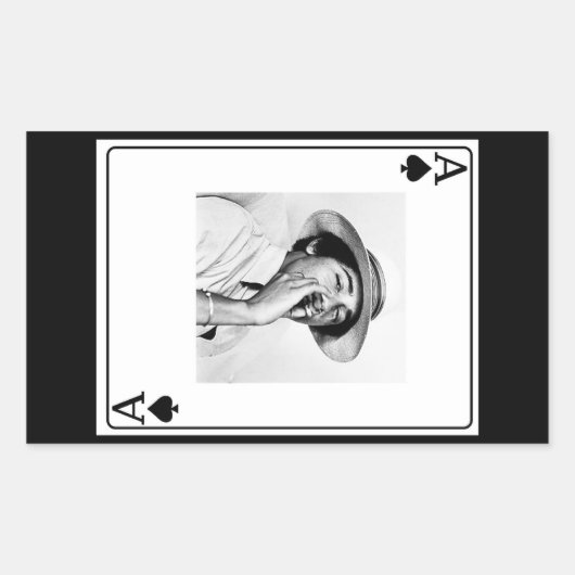 ACE van SPADES Rechthoekige Sticker (Voorkant)