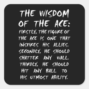 ace volleyball wisdom anime manga cosplay vierkante sticker