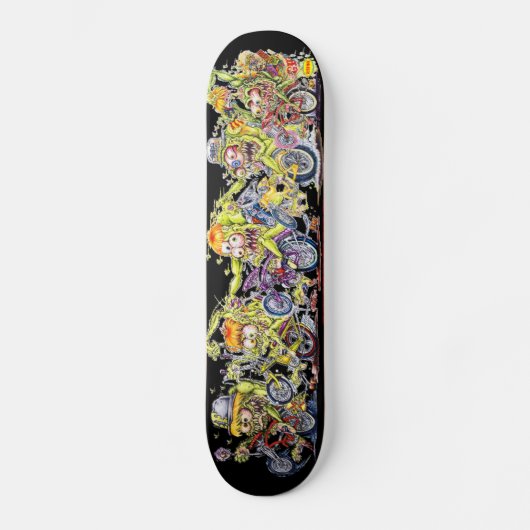 Acefink "Wheelie Finks Competition" Schaats Deck Persoonlijk Skateboard (Voorkant)