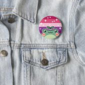 Aceflux LGBT Pride Vlag Kikker Ronde Button 5,7 Cm (In situ)